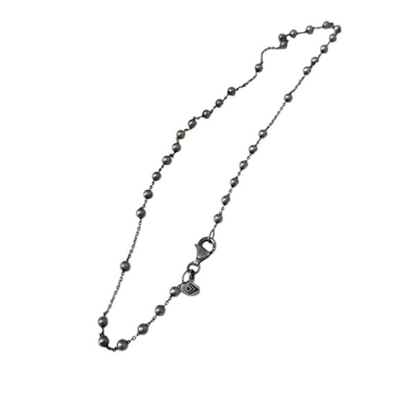 Silpada RETIRED Sterling Silver small satin beads Rosary Chain Necklace 17” long - Picture 3 of 12